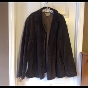 J CREW  men 100% leather jacket  size - XL.